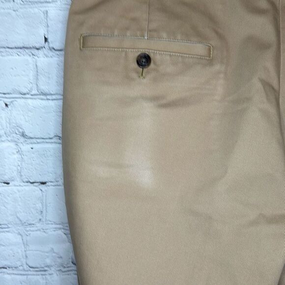 Brooks Brothers Advantage Chino Clark Brown Tan Pants size 35x30 Cotton LOOK - Picture 5 of 10